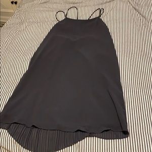 NWT Grey strappy cocktail dress
